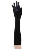 Women's Black Flapper Costume Gloves - US 7074