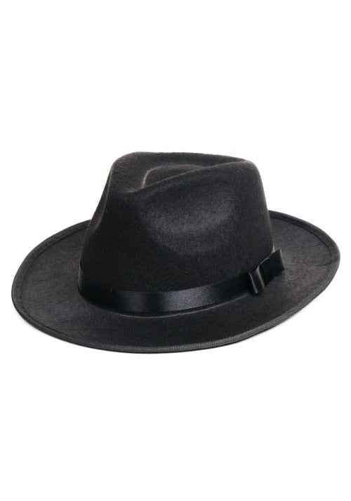 Black Gangster Costume Hat for Adults - US 4305