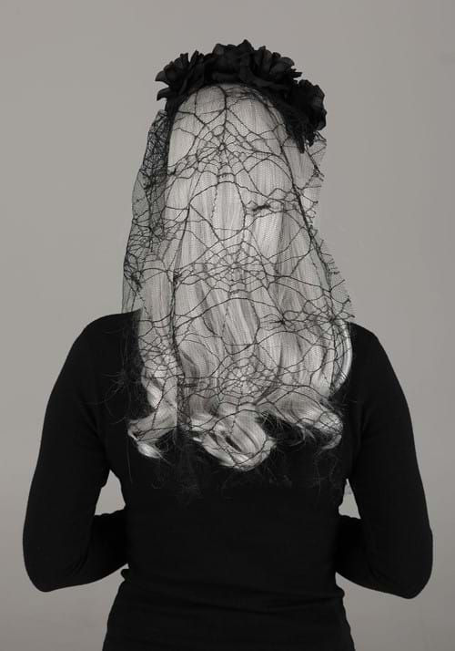 Women's Black Gothic Veil Accessory - US 7394