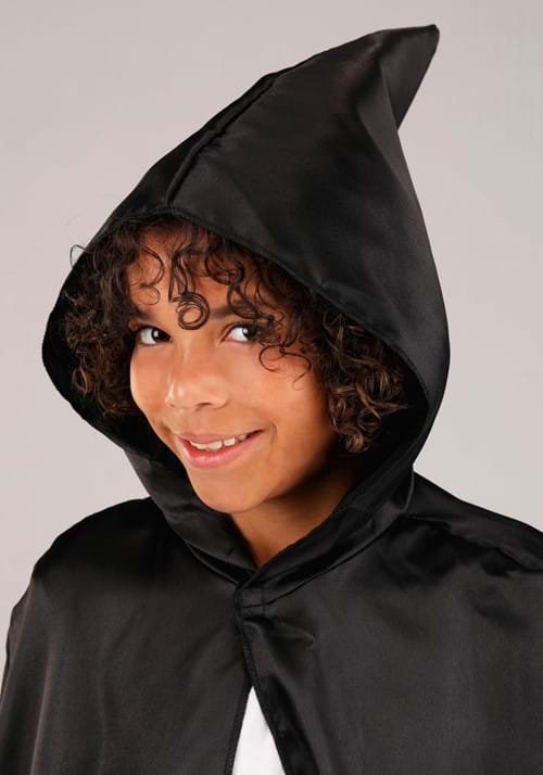 Black Hooded Cloak for Kids - US 2202
