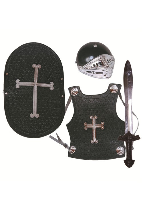 Kid's Black Knight Costume Set - US 3627