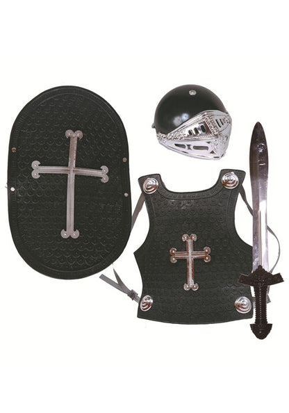 Kid's Black Knight Costume Set - US 3627