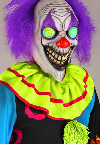 Men's Black Light Scary Premium Clown Costume - US 0759