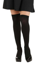 Black Over The Knee Stockings for Women - US 6201