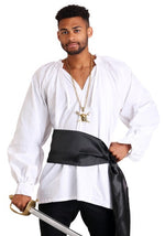 Renaissance Black Costume Accessory Satin Sash - US 7646