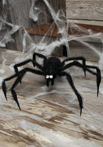 24-Inch Zany Furry Black Spider Decoration - US 3766