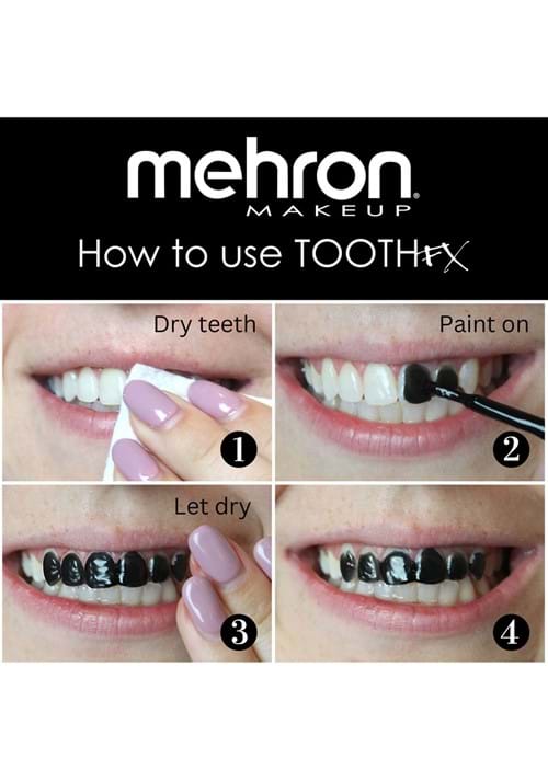 Black Tooth FX Costume Makeup Paint - US 2914