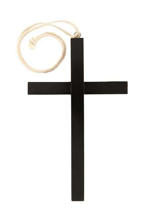 Black Wood Monk Cross Costume Accessory - US 9247