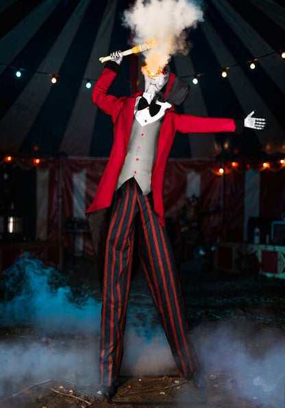 10FT Blazing Balthazar the Circus Fire-Eater Animatronic Decoration - US 1628