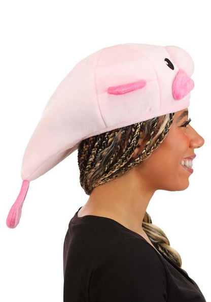Pink Blobfish Costume Hat for Adults - US 7116
