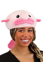 Pink Blobfish Costume Hat for Adults - US 7116