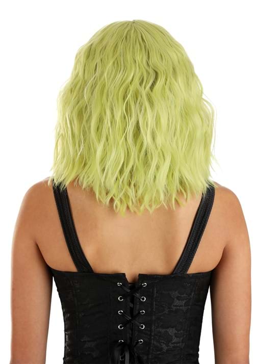 Blonde and Green Wavy Wig for Women - US 3158