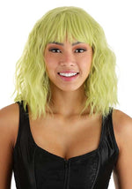 Blonde and Green Wavy Wig for Women - US 3158
