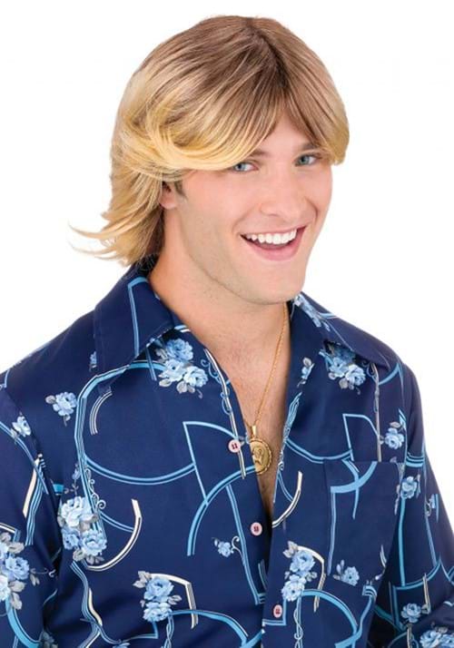 Shaggy Ladies Man Blonde Costume Wig - US 5029