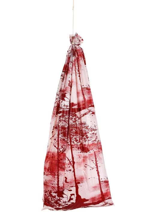 6FT Inflatable Body in Bloody Body Bag Halloween Decoration - US 6863
