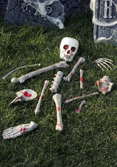 Set of 14 Bloody Skeletal Parts Decorative Set - US 5280