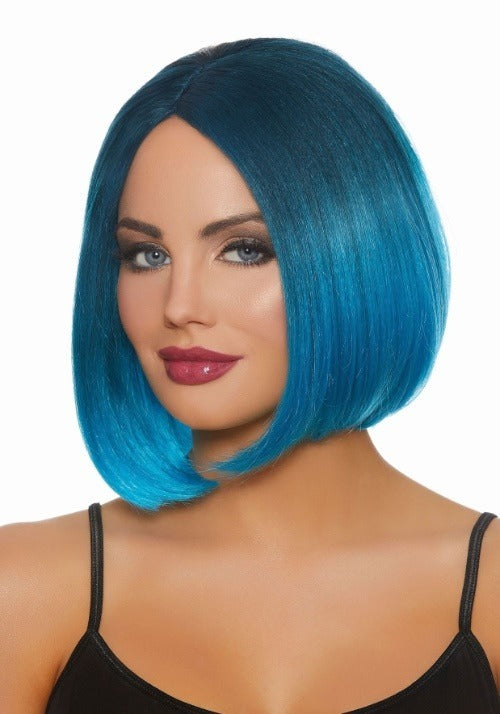 Blue Ombre Costume Wig for Women - US 5741