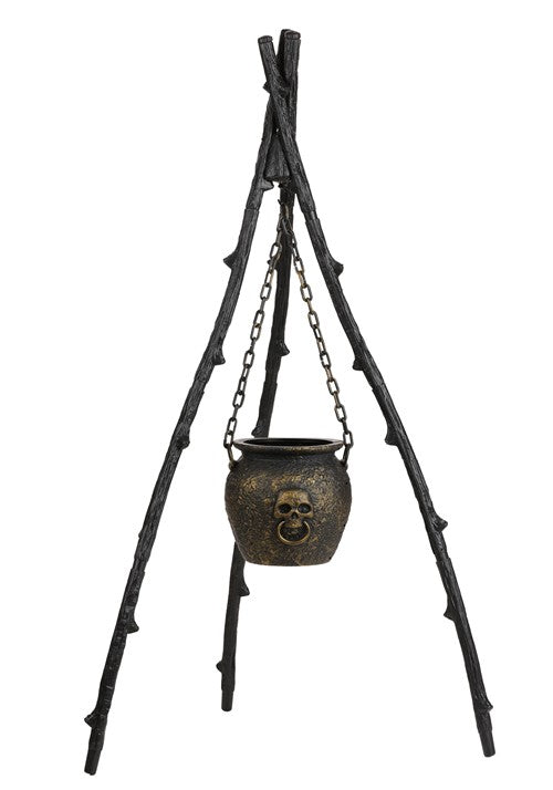 58.5-Inch Rustic Witch Cauldron Decoration - US 5799