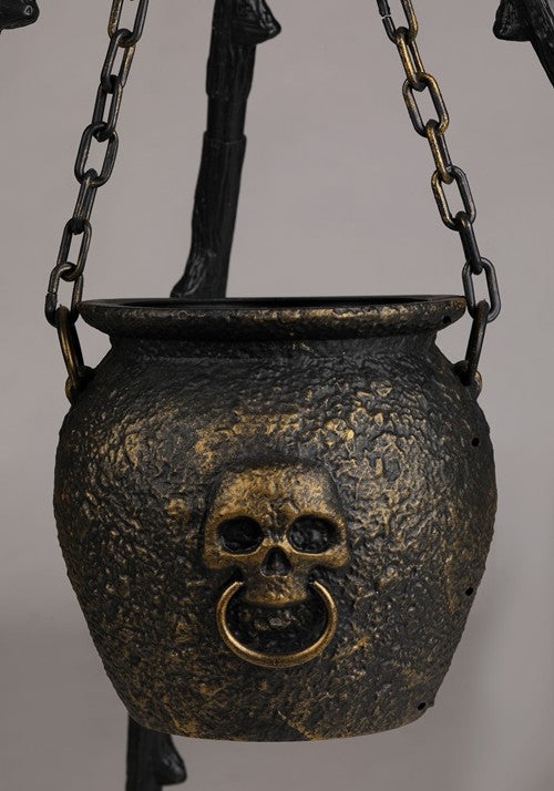 58.5-Inch Rustic Witch Cauldron Decoration - US 5799