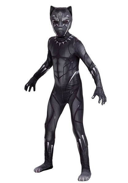 Boy's Black Panther Zentai Suit Costume - US 3971