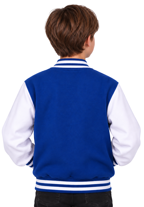 Boy's Blue Letterman Jacket Costume - US 0344