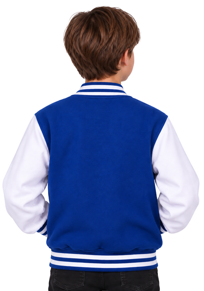 Boy's Blue Letterman Jacket Costume - US 0344