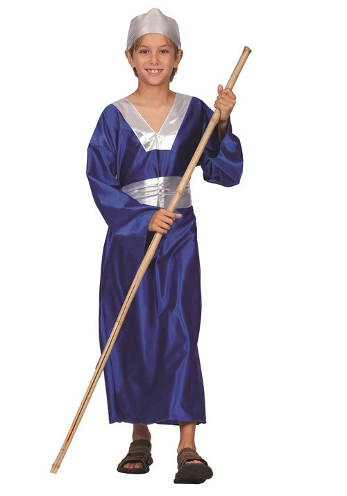Boy's Blue Wiseman Robe Costume - US 6356