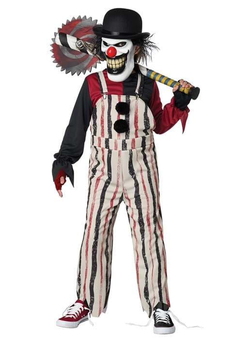 Carnival Creepster Clown Costume for Boys - US 5413