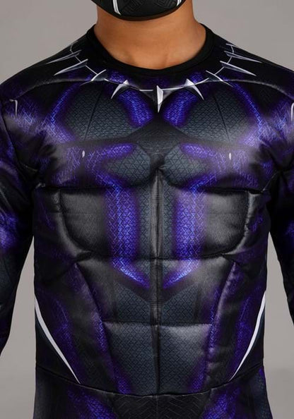 Boy's Deluxe Battle Black Panther Costume - US 5223