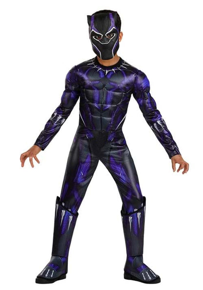 Boy's Deluxe Battle Black Panther Costume - US 5223