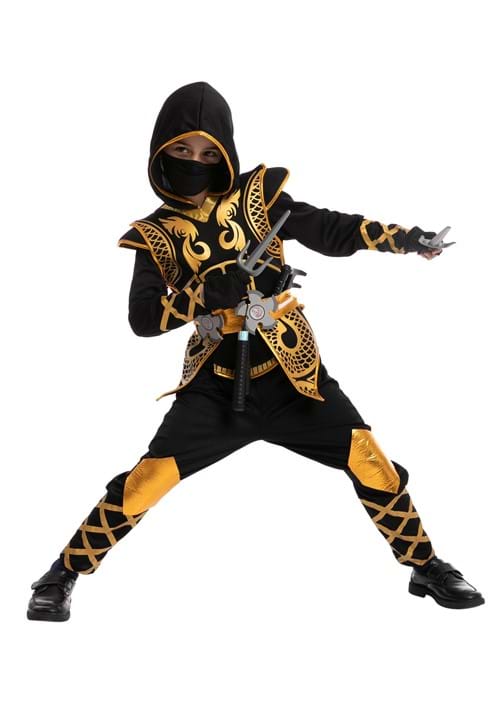 Golden Ninja Costume for Boys - US 2412
