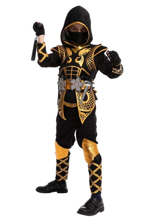 Golden Ninja Costume for Boys - US 2412