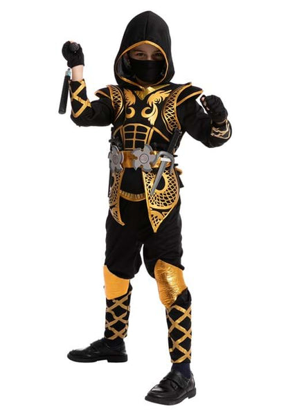 Golden Ninja Costume for Boys - US 2412