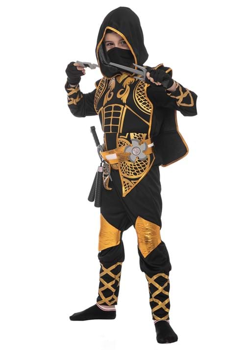 Golden Ninja Costume for Boys - US 2412