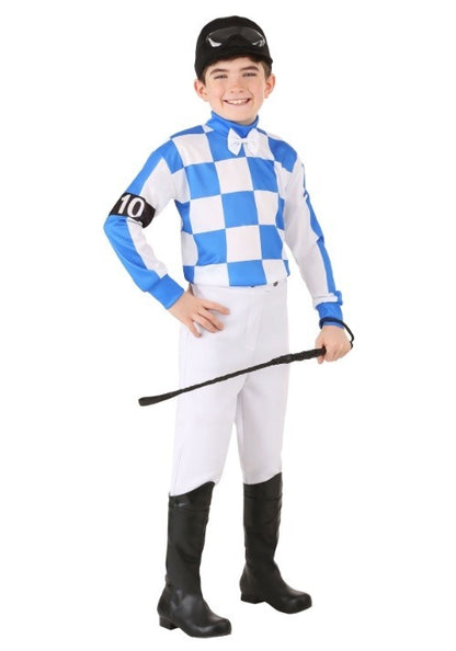 Blue Jockey Kid's Costume - US 6315