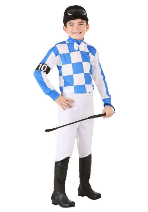 Blue Jockey Kid's Costume - US 6315