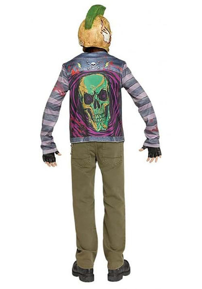 Punk Rock Zombie Costume for Boys - US 3368