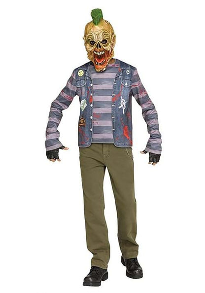 Punk Rock Zombie Costume for Boys - US 3368