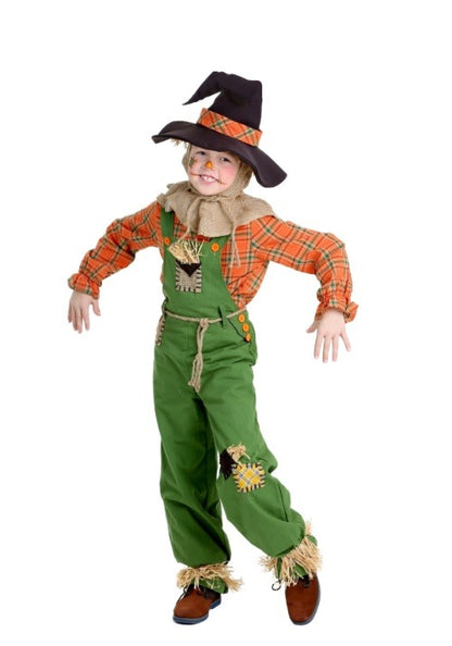 Boy's Green Overalls Scarecrow Costume - US 1637