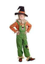 Boy's Green Overalls Scarecrow Costume - US 1637