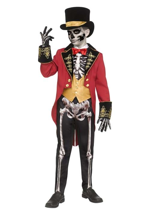 Skeletal Ringmaster Costume for Boys - US 1333