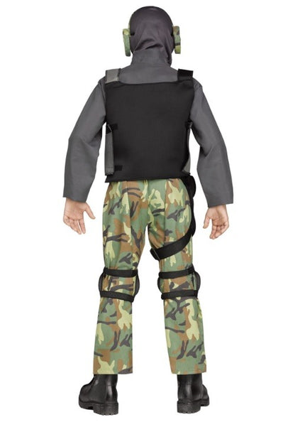 Skull Soldier Costume for Boys - US 0901