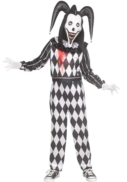 Boy's Smiler Dark Jester Costume - US 3477