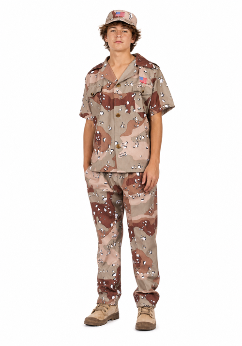Boy's Teen Desert Fox Soldier Costume - US 4227