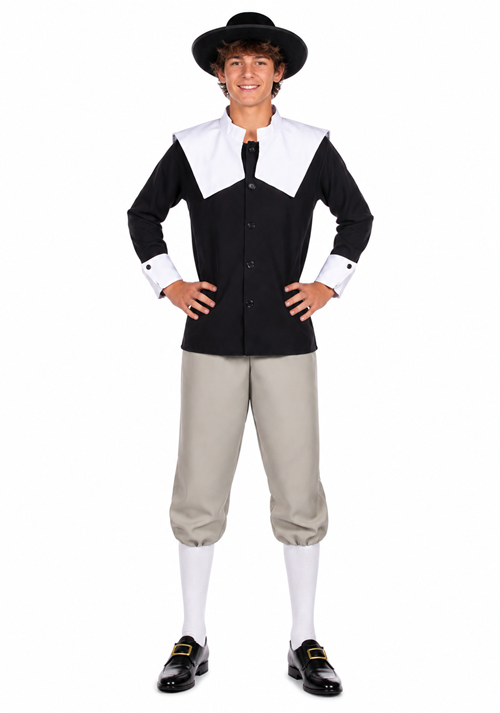 Boy's Teen Traditional Pilgrim Costume - US 4602