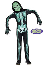 Boy's Toddler Glow in the Dark Skeleton Costume - US 1194