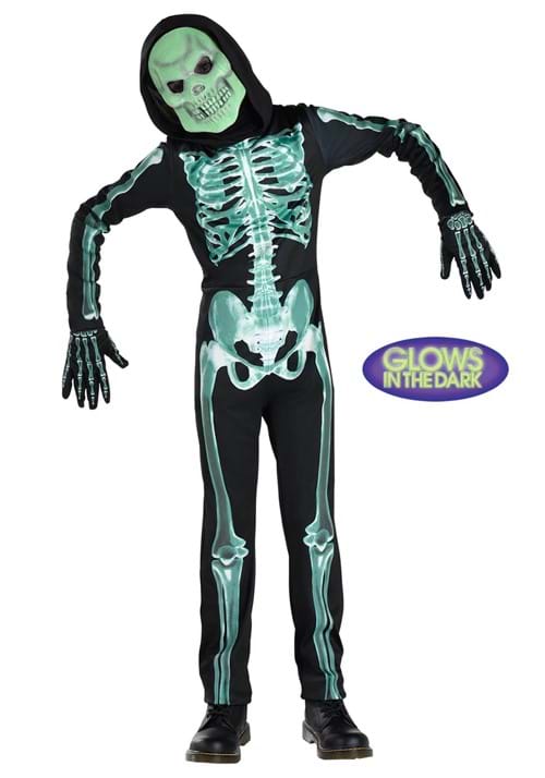 Boy's Toddler Glow in the Dark Skeleton Costume - US 1194