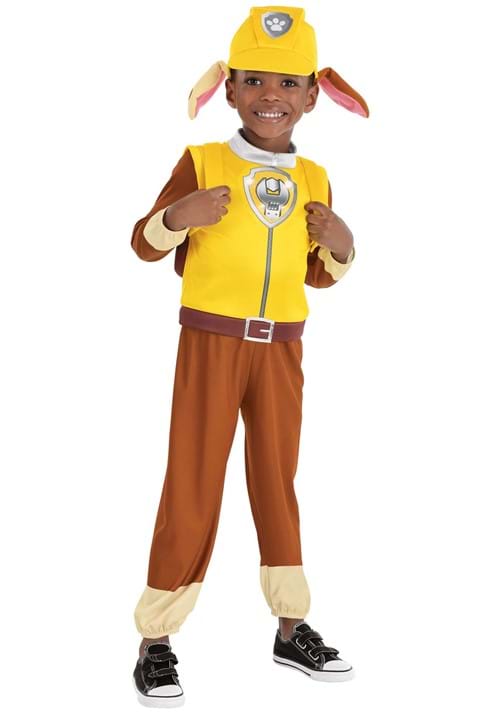 Boy's Toddler Paw Patrol Rubble Costume w/ Backpack - US 5954