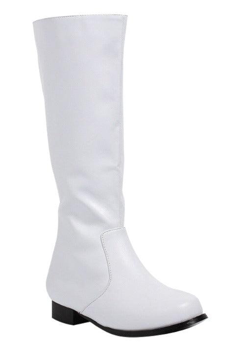 Boys White Costume Boots - US 2544