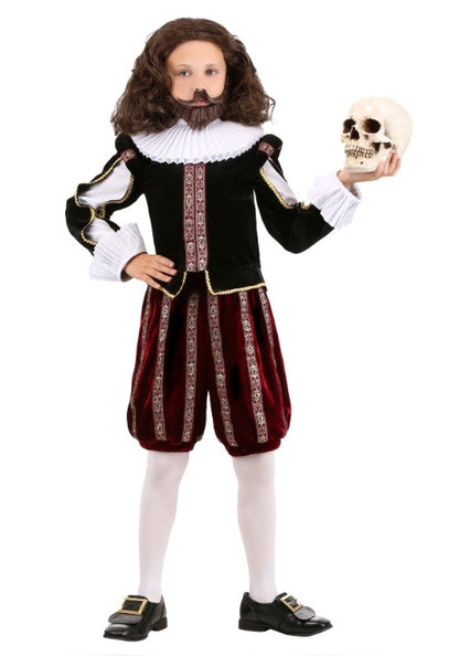 William Shakespeare Costume for Boys - US 2405